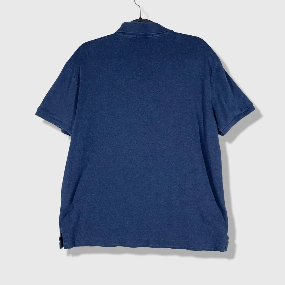 Polo Ralph Lauren Polo Shirt Mens XL Blue Slim Fit Preppy Classic Logo Casual